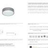 Plafon Fluorescente Compacta TROMILUX 7087.113.10L Tromilux 7087.113.10L Branco