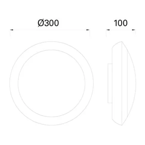 Plafon Forlight Ford Round Branco PX-1801-BLA