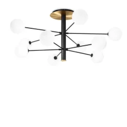 Plafon IDEAL LUX COSMOPOLITAN PL 10 preto ref: 273693