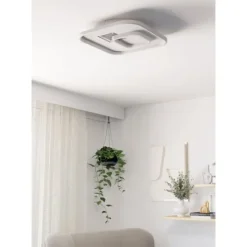 Plafon LED Branco e Prata TIRIOLO EGLO 901247