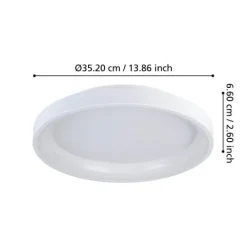 Plafon LED Branco Minimalista LORETELLO EGLO 901248