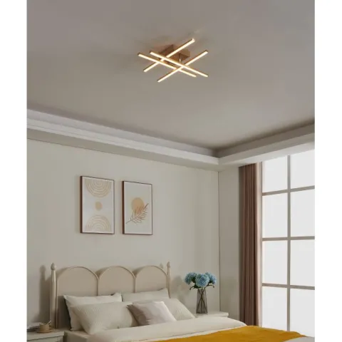 Plafon LED com Aspeto de Madeira LASANA 4 EGLO 901104