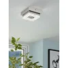 Plafon LED com Cristais Granulados e Metal Cromado FRADELO EGLO 95655