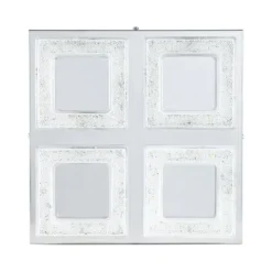 Plafon LED com Cristais Transparente e Metal Cromado FRADELO EGLO 95657