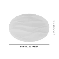 Plafon LED com Design Ondulado Branco BENARIBA EGLO 99343
