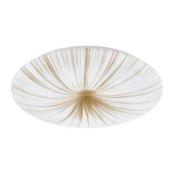 Plafon LED com Detalhes em Ouro Branco 51 cm NIEVES 1 EGLO 900501