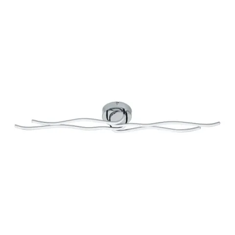 Plafon LED com Quatro Perfis Curvados em Metal Cromado RONCADE EGLO 31996