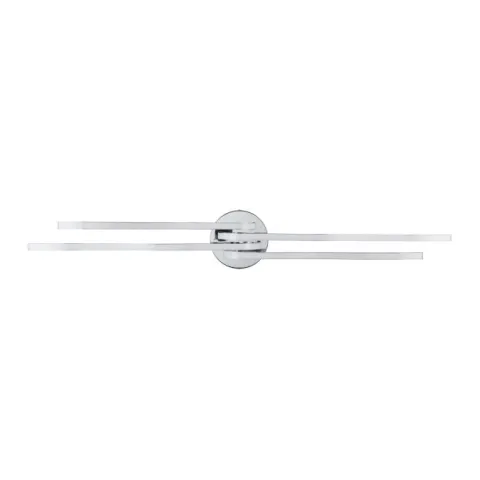 Plafon LED com Quatro Perfis Curvados em Metal Cromado RONCADE EGLO 31996