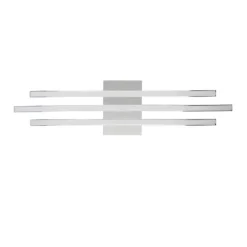 Plafon LED em Metal Cromado com Três Perfis LED RONCADE EGLO 31995