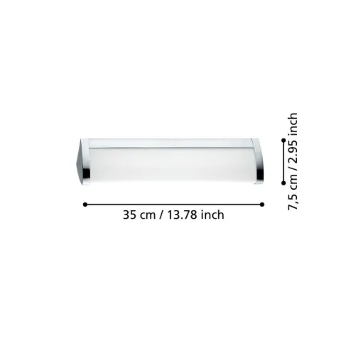 Plafon LED para Casa de Banho Metal Cromado GITA 2 EGLO 94712