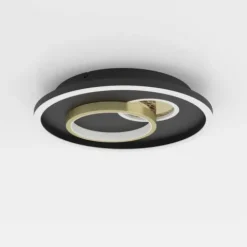 Plafon LED Preto e Dourado TIRIOLO EGLO 901244