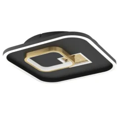 Plafon LED Preto e Dourado TIRIOLO EGLO 901245