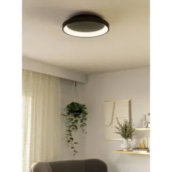 Plafon LED Preto Minimalista LORETELLO EGLO 901251