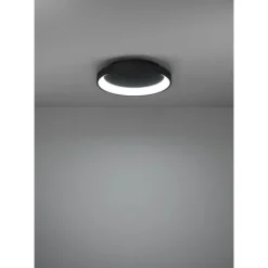 Plafon LED Preto Minimalista LORETELLO EGLO 901251