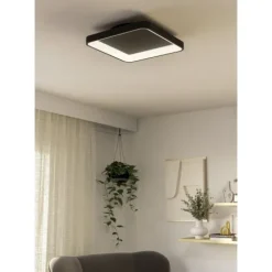 Plafon LED Preto Quadrado 350x350 mm LORETELLO EGLO 901252