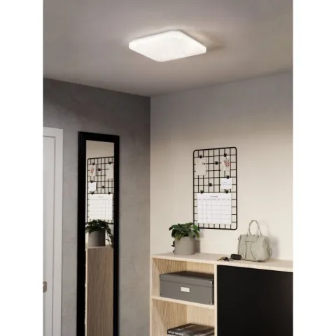 Plafon LED Quadrado Branco 33x33 cm FRANIA-S EGLO 97882