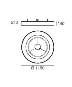 Plafon Saturn Ø1150mm LED ma[&]de 7651