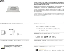 Projector de Chão Exterior de Encastrar TROMILUX 3015.100.8FX Aço Inoxidável