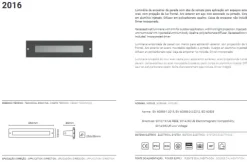 Projector de Parede Exterior de Encastrar Led 650Lm 3000K Tromilux 2016.105.8OL Aço Inoxidável