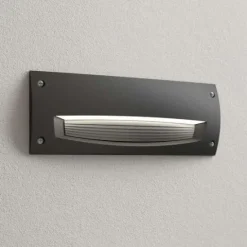 Projector de Parede Exterior de Encastrar Leti 300 HS Preto Fumagalli
