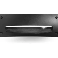 Projector de Parede Exterior de Encastrar Leti 300 HS Preto Fumagalli