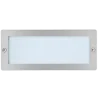 Projector de Parede Exterior de Encastrar Inox Escovado Tromilux 2011.100.80X Aço Inoxidável