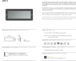 Projector de Parede Exterior de Encastrar Inox Escovado Tromilux 2011.100.80X Aço Inoxidável