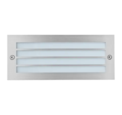 Projector de Parede Exterior de Encastrar Inox Opalino Tromilux 2009.100.8OX Aço Inoxidável