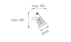 Projector Exterior HELIO Leds c4 cinza 05-9640-34-37