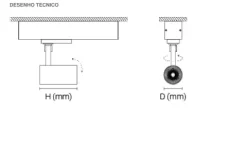 Projetor de Calha Trifásica 230V em Alumínio Orientável Tromilux 5086.108.9T4 Preto