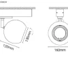 Projetor de Calha Trifásica 230V em Alumínio Orientável Tromilux 5083.100.9X3 Preto