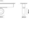 Projetor de Calha Trifásica 230V Orientável Interior Tromilux 5089.112.1T4 Branco