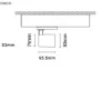 Projetor de Calha Trifásica 230V Orientável Interior Tromilux 5091.112.1T4 Branco