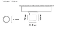 Projetor de Calha Trifásica 230V Orientável em Alumínio Tromilux 5091.112.1T2 Branco