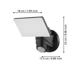 Projetor de Exterior LED com Sensor de Movimento PAGINO EGLO 98178