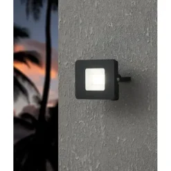 Projetor de Exterior Preto com LED Branco Neutro FAEDO 3 EGLO 97456