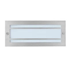 Projetor de Parede Exterior Encastrado Inox Opalino Tromilux 2013.100.8OX Aço Inoxidável