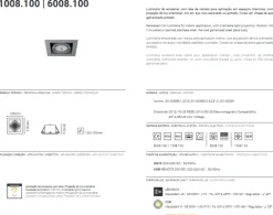 Projetor Halogéneo Encastrável Branco TROMILUX 6008.100.1XX Branco