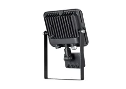 Projetor led start flat 3000lm - 4000k- 27w -c/ sensor preto - sylvania
