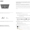 Projetor Orientável para Encastrar com Lâmpada GU10 TROMILUX 6022.100.4XX Escovado