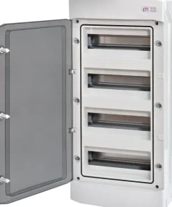Quadro elétrico de distribuição - ESTANQUE 48 MOD. PORTA TRANSPARENTE C/ BARRAMENTO DE NEUTRO E DE TERRA IP65