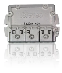 Repartidor de sinal tv Interior televes 543702 (5-2400MHz) 4D “Easy F” 8dB dc