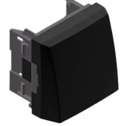 SAÍDA DE CABOS - 2 MÓDULOS PRETA MATE, 45170SPM - Série Quadro 45 efapel