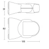 Sensor movimento Steinel IS 1 120º/180º preto IP54