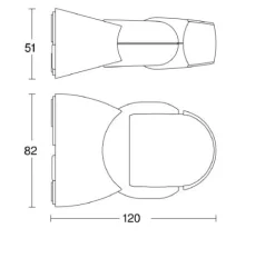 Sensor movimento Steinel IS 1 120º/180º preto IP54