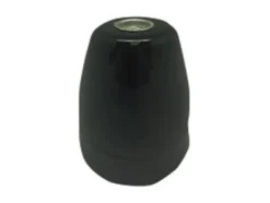 Suporte lâmpada cerâmico vintage e27 preto