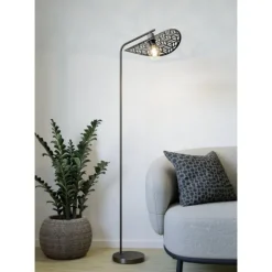 SWABY Candeeiro de Pé EGLO - Design em Bronze Escovado 44127