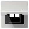 Tampa basculante com símbolo LAN cinzento claro LS JUNG LS990BFKLLANLG