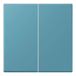 Tecla dupla azul céruléen vif, LS 990, Les Couleurs® Le Corbusier - JUNG