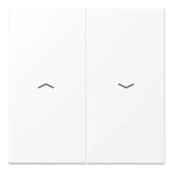 Tecla duplo com símbolos de seta branco mate LS JUNG LS995PWWM